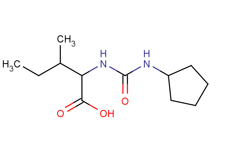 2-[(cyclopentylcarbamoyl)amino]-3-methylpentanoic acid