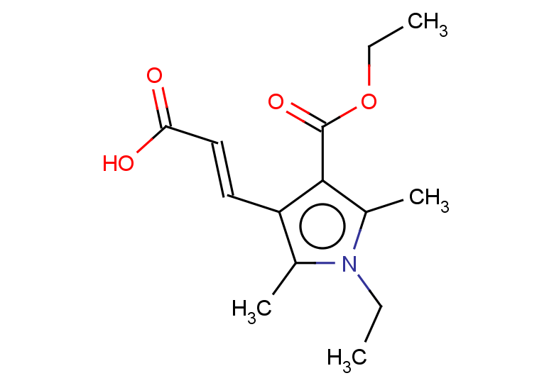 (2E)-3-[4-(ethoxycarbonyl)-1-ethyl-2,5-dimethyl-1H-pyrrol-3-yl]prop-2-enoic acid