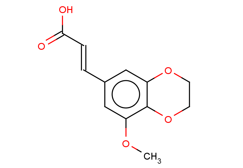 (2E)-3-(8-methoxy-2,3-dihydro-1,4-benzodioxin-6-yl)prop-2-enoic acid