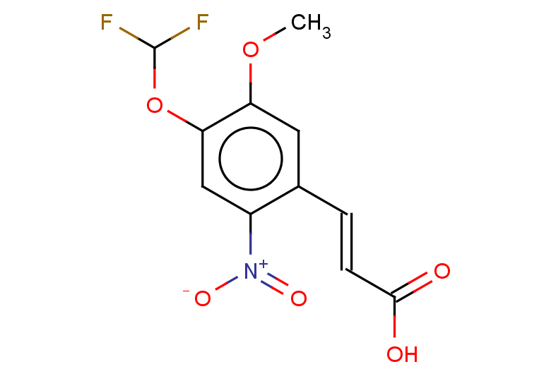 (2E)-3-[4-(difluoromethoxy)-5-methoxy-2-nitrophenyl]prop-2-enoic acid