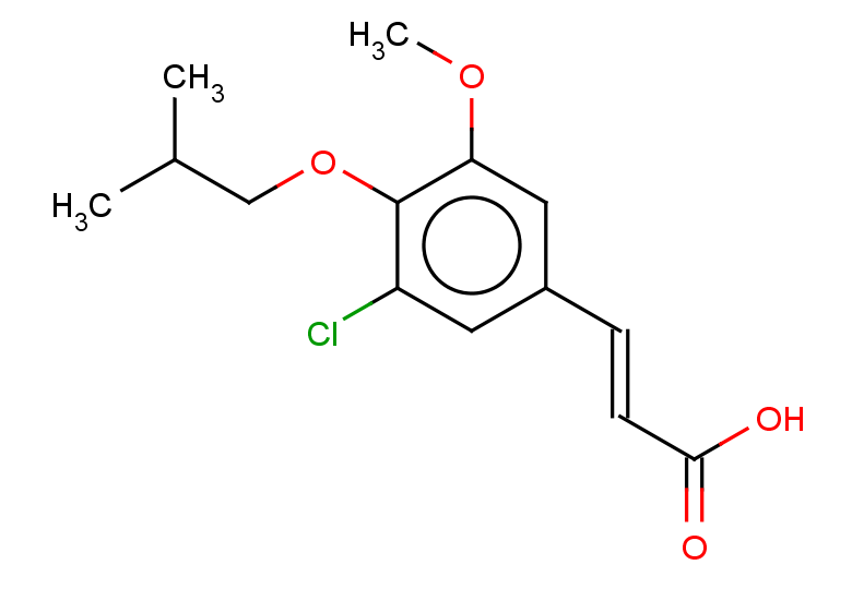 (2E)-3-[3-chloro-5-methoxy-4-(2-methylpropoxy)phenyl]prop-2-enoic acid