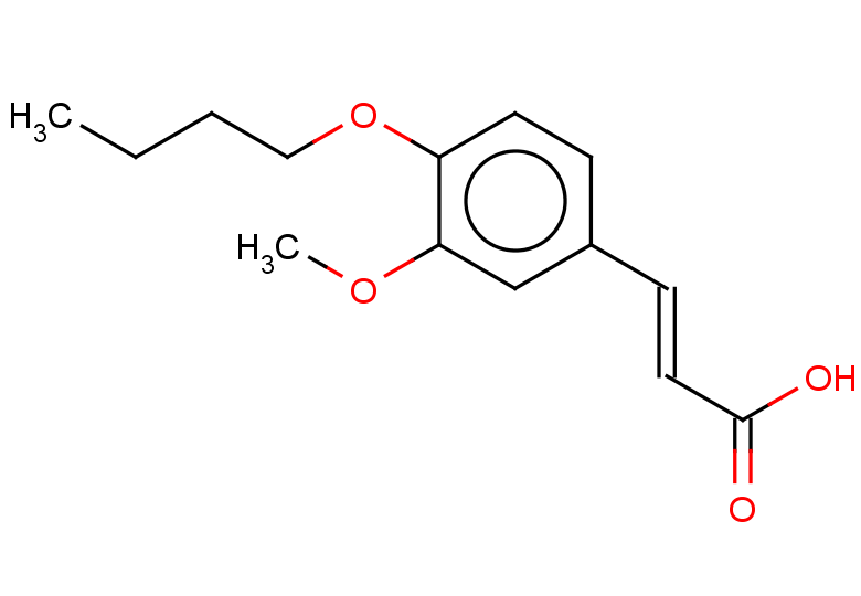 (2E)-3-(4-butoxy-3-methoxyphenyl)prop-2-enoic acid