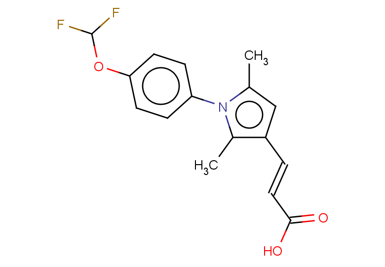 (2E)-3-{1-[4-(difluoromethoxy)phenyl]-2,5-dimethyl-1H-pyrrol-3-yl}prop-2-enoic acid
