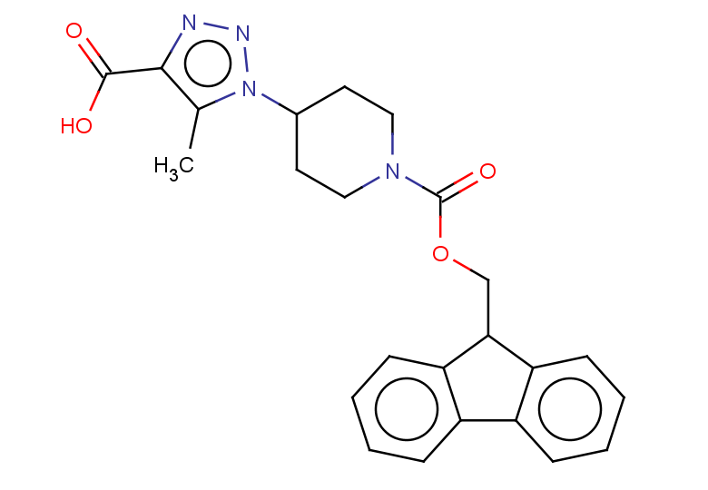 1-(1-{[(9H-fluoren-9-yl)methoxy]carbonyl}piperidin-4-yl)-5-methyl-1H-1,2,3-triazole-4-carboxylic acid