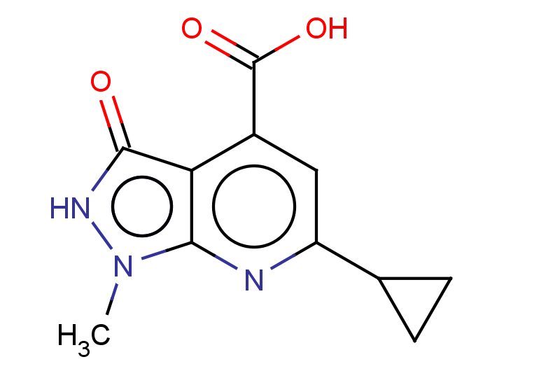 6-cyclopropyl-1-methyl-3-oxo-1H,2H,3H-pyrazolo[3,4-b]pyridine-4-carboxylic acid