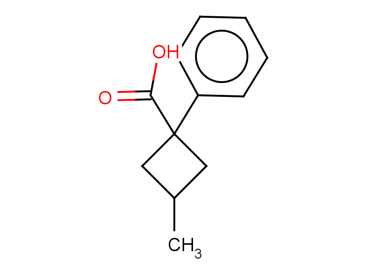 3-methyl-1-phenylcyclobutane-1-carboxylic acid, Mixture of diastereomers