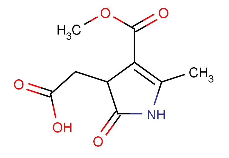 2-[4-(methoxycarbonyl)-5-methyl-2-oxo-2,3-dihydro-1H-pyrrol-3-yl]acetic acid