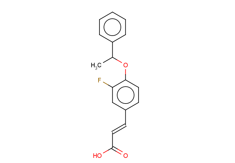 (2E)-3-[3-fluoro-4-(1-phenylethoxy)phenyl]prop-2-enoic acid