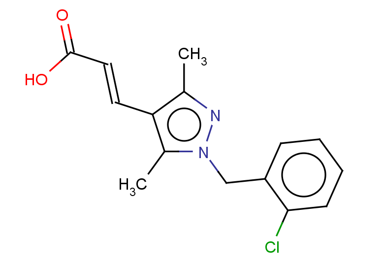 (2E)-3-{1-[(2-chlorophenyl)methyl]-3,5-dimethyl-1H-pyrazol-4-yl}prop-2-enoic acid