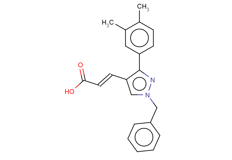 (2E)-3-[1-benzyl-3-(3,4-dimethylphenyl)-1H-pyrazol-4-yl]prop-2-enoic acid