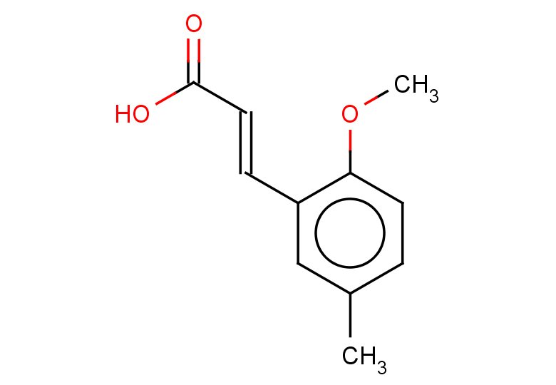 (2E)-3-(2-methoxy-5-methylphenyl)prop-2-enoic acid