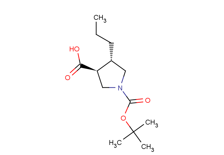 rac-(3R,4R)-1-[(tert-butoxy)carbonyl]-4-propylpyrrolidine-3-carboxylic acid, trans