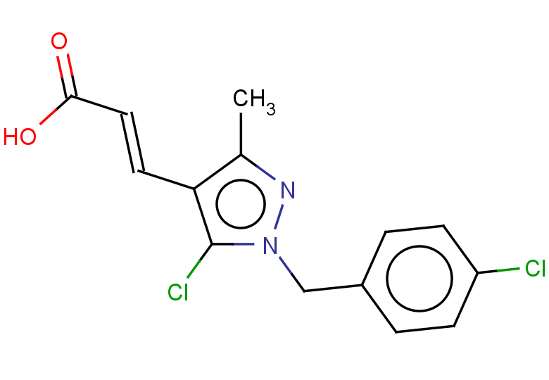 (2E)-3-{5-chloro-1-[(4-chlorophenyl)methyl]-3-methyl-1H-pyrazol-4-yl}prop-2-enoic acid