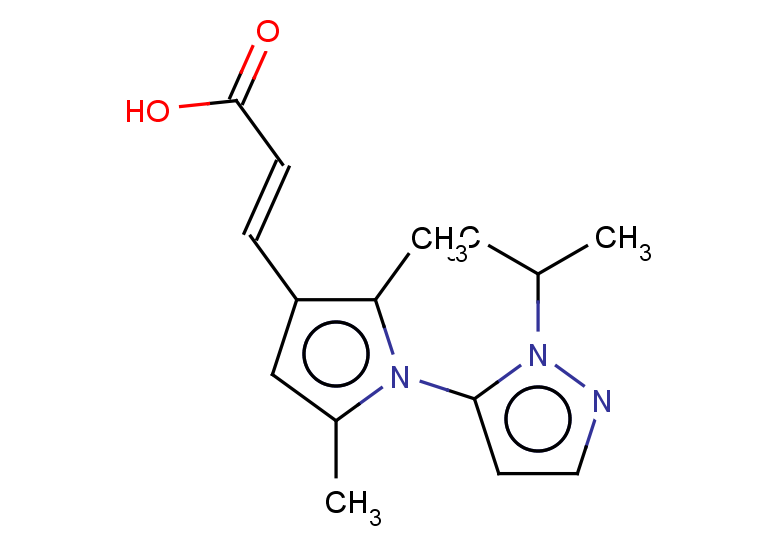 (2E)-3-{2,5-dimethyl-1-[1-(propan-2-yl)-1H-pyrazol-5-yl]-1H-pyrrol-3-yl}prop-2-enoic acid