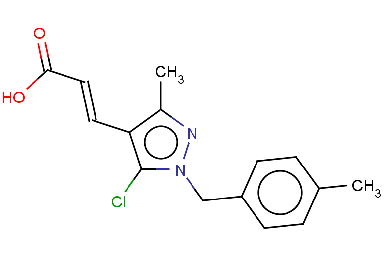 (2E)-3-{5-chloro-3-methyl-1-[(4-methylphenyl)methyl]-1H-pyrazol-4-yl}prop-2-enoic acid