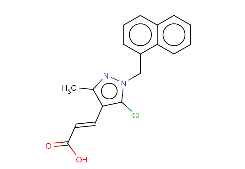(2E)-3-{5-chloro-3-methyl-1-[(naphthalen-1-yl)methyl]-1H-pyrazol-4-yl}prop-2-enoic acid