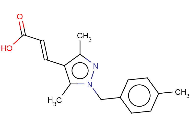 (2E)-3-{3,5-dimethyl-1-[(4-methylphenyl)methyl]-1H-pyrazol-4-yl}prop-2-enoic acid