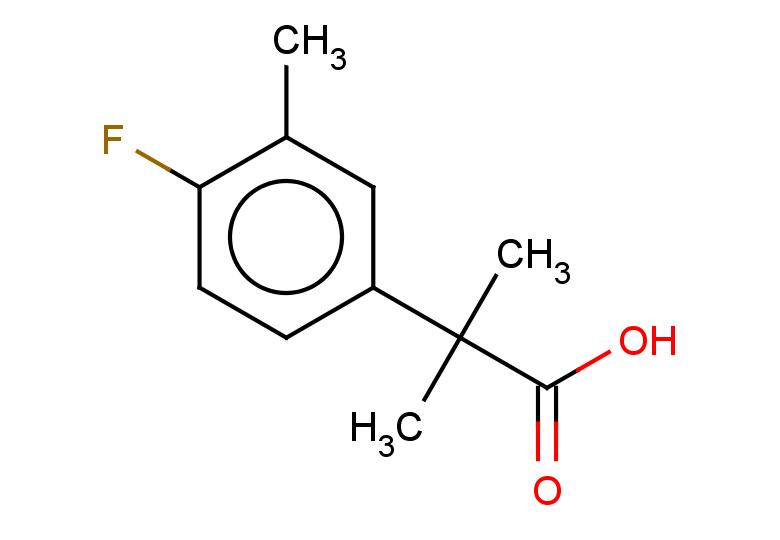 2-(4-fluoro-3-methylphenyl)-2-methylpropanoic acid