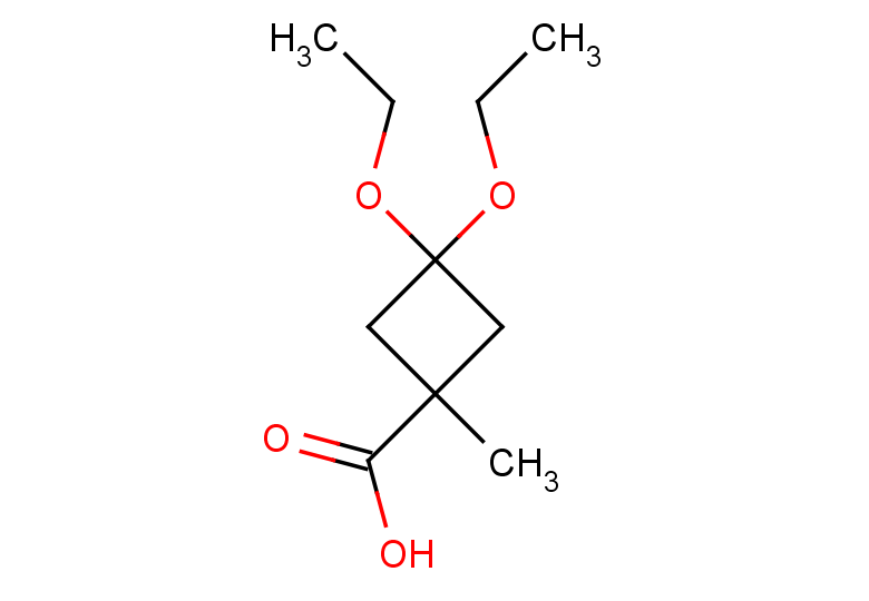 3,3-diethoxy-1-methylcyclobutane-1-carboxylic acid