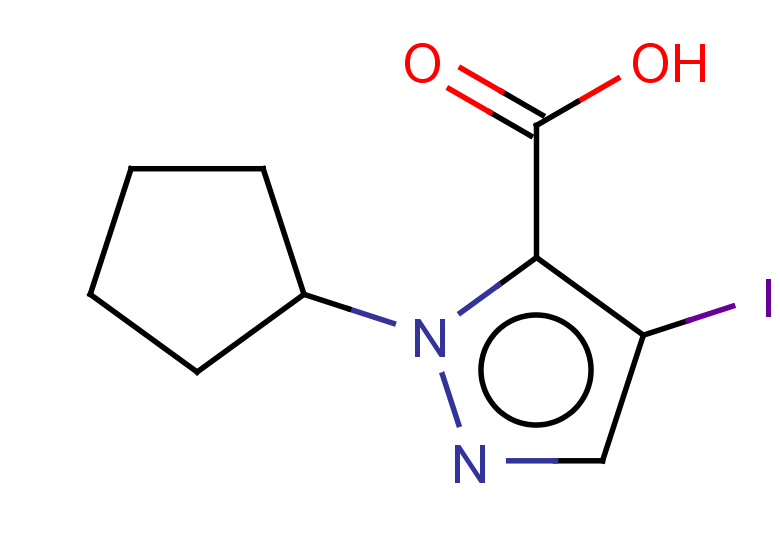 1-cyclopentyl-4-iodo-1H-pyrazole-5-carboxylic acid