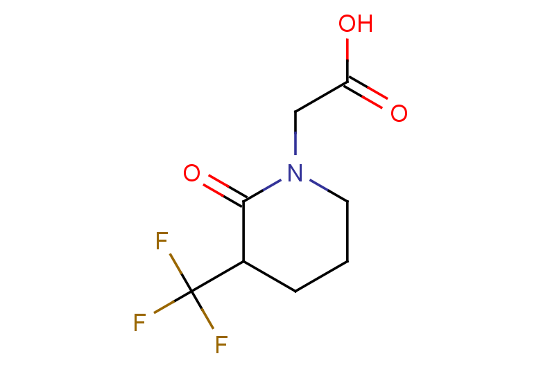 2-[2-oxo-3-(trifluoromethyl)piperidin-1-yl]acetic acid