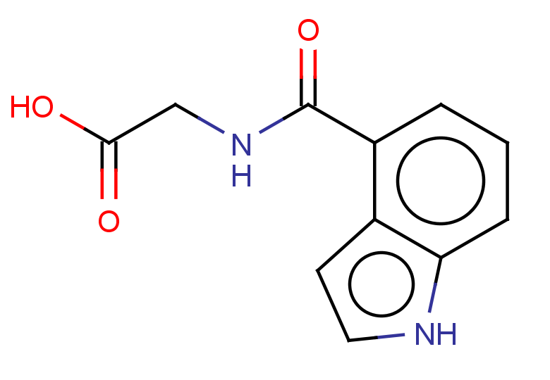 2-(1H-indole-4-carboxamido)acetic acid