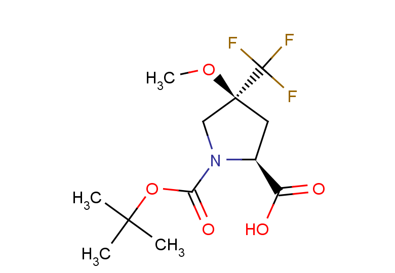 (2S,4S)-1-[(tert-butoxy)carbonyl]-4-methoxy-4-(trifluoromethyl)pyrrolidine-2-carboxylic acid