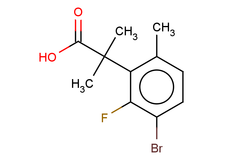 2-(3-bromo-2-fluoro-6-methylphenyl)-2-methylpropanoic acid