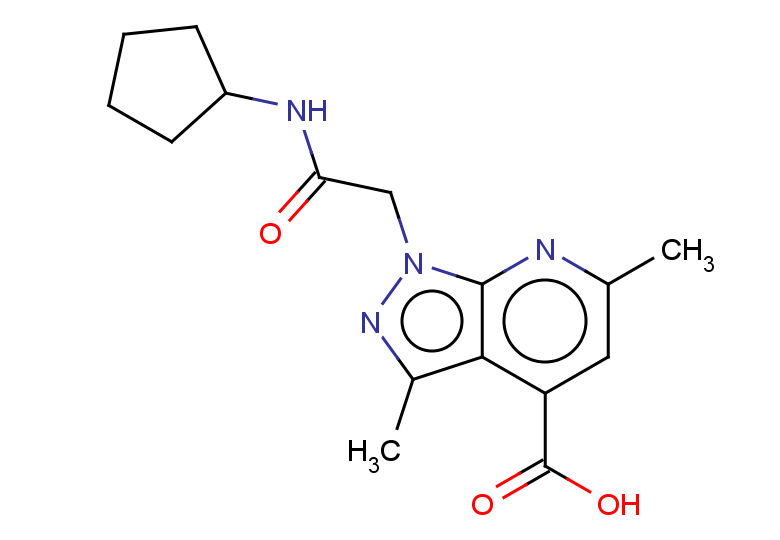 1-[(cyclopentylcarbamoyl)methyl]-3,6-dimethyl-1H-pyrazolo[3,4-b]pyridine-4-carboxylic acid
