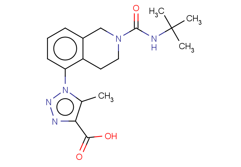 1-[2-(tert-butylcarbamoyl)-1,2,3,4-tetrahydroisoquinolin-5-yl]-5-methyl-1H-1,2,3-triazole-4-carboxylic acid