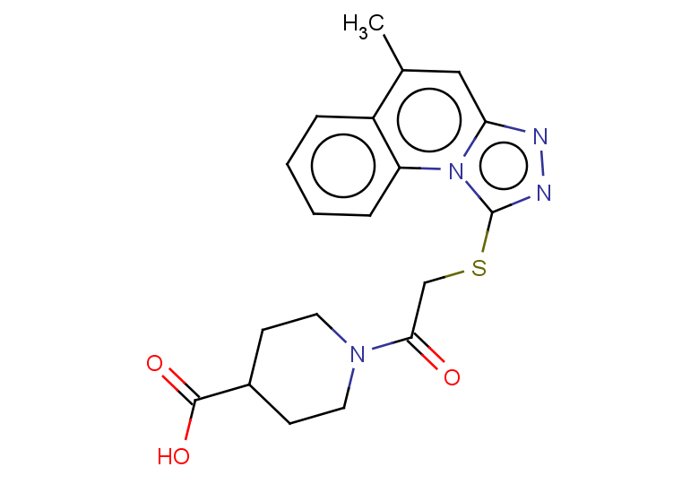 1-[2-({5-methyl-[1,2,4]triazolo[4,3-a]quinolin-1-yl}sulfanyl)acetyl]piperidine-4-carboxylic acid