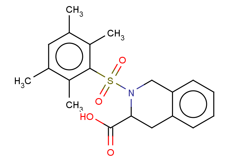 2-(2,3,5,6-tetramethylbenzenesulfonyl)-1,2,3,4-tetrahydroisoquinoline-3-carboxylic acid