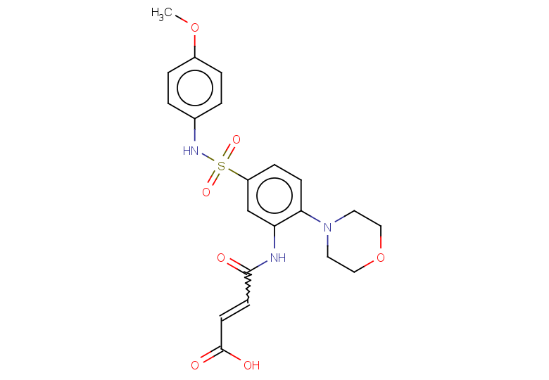 3-({5-[(4-methoxyphenyl)sulfamoyl]-2-(morpholin-4-yl)phenyl}carbamoyl)prop-2-enoic acid