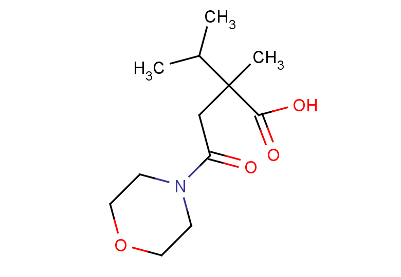 2-methyl-4-(morpholin-4-yl)-4-oxo-2-(propan-2-yl)butanoic acid