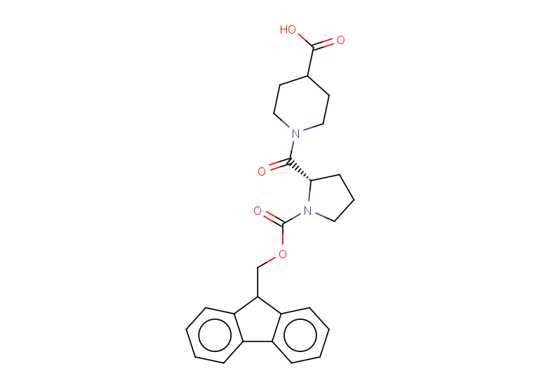 1-[(2S)-1-{[(9H-fluoren-9-yl)methoxy]carbonyl}pyrrolidine-2-carbonyl]piperidine-4-carboxylic acid