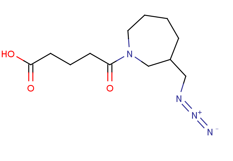 5-[3-(azidomethyl)azepan-1-yl]-5-oxopentanoic acid