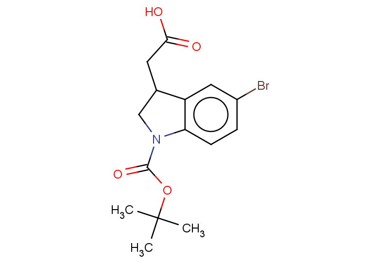 2-{5-bromo-1-[(tert-butoxy)carbonyl]-2,3-dihydro-1H-indol-3-yl}acetic acid