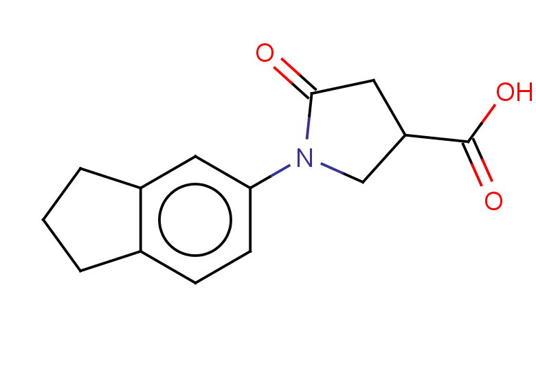 1-(2,3-dihydro-1H-inden-5-yl)-5-oxopyrrolidine-3-carboxylic acid