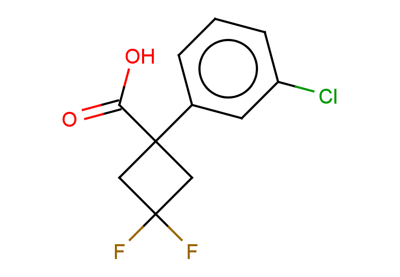 1-(3-chlorophenyl)-3,3-difluorocyclobutane-1-carboxylic acid