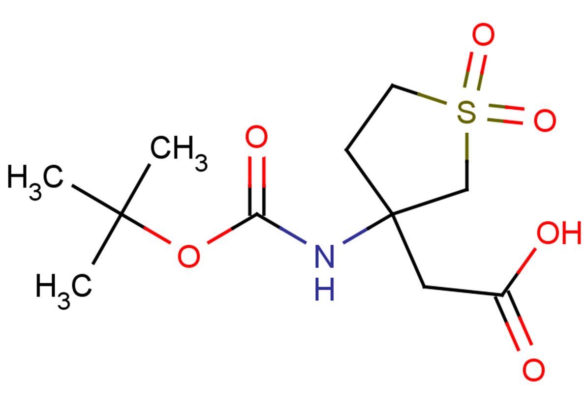 2-(3-{[(tert-butoxy)carbonyl]amino}-1,1-dioxo-1lambda6-thiolan-3-yl)acetic acid