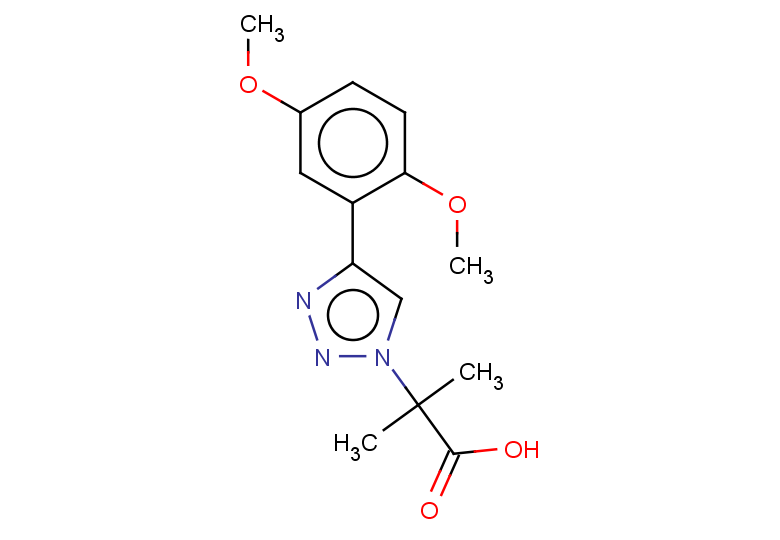 2-[4-(2,5-dimethoxyphenyl)-1H-1,2,3-triazol-1-yl]-2-methylpropanoic acid