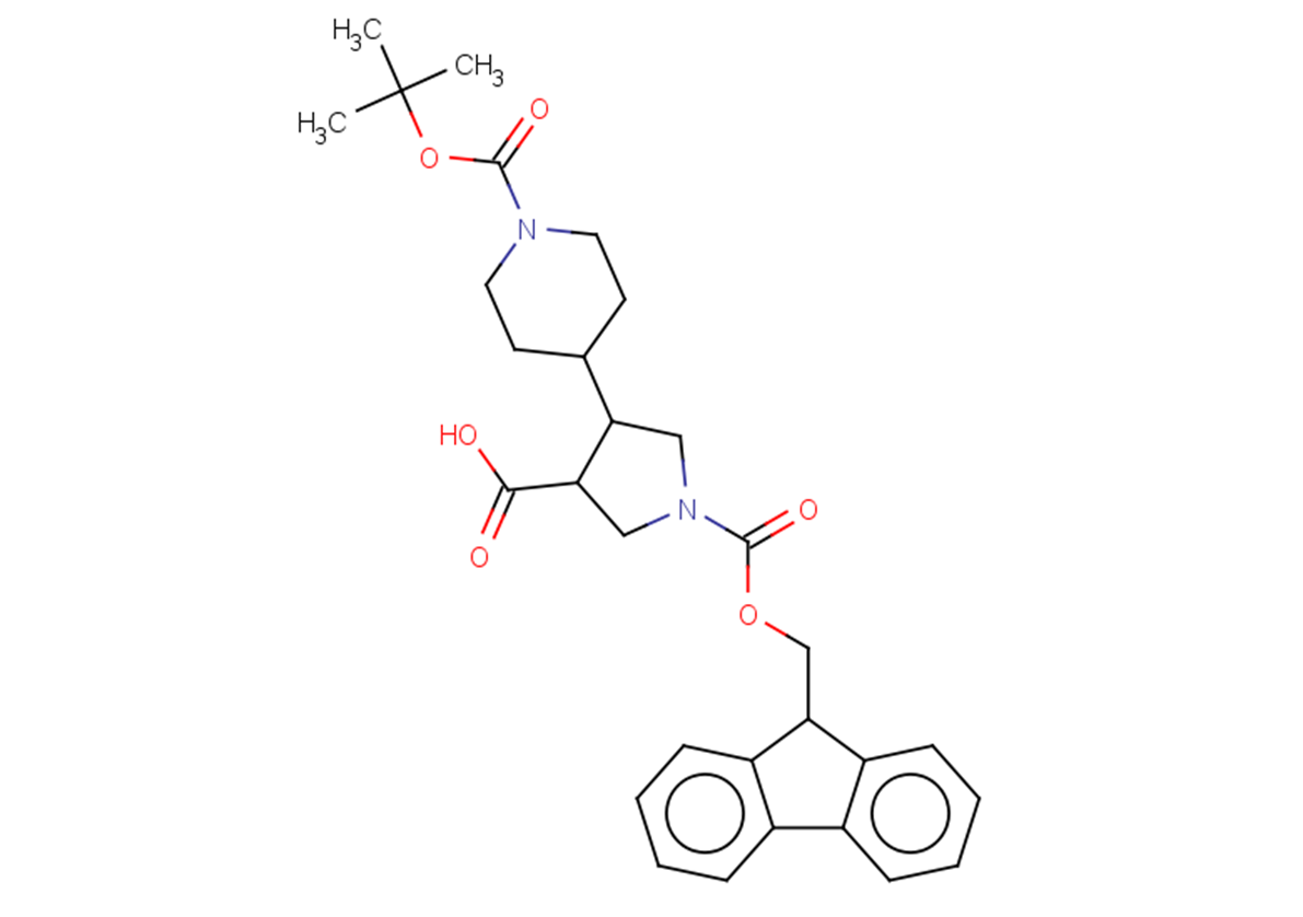 4-{1-[(tert-butoxy)carbonyl]piperidin-4-yl}-1-{[(9H-fluoren-9-yl)methoxy]carbonyl}pyrrolidine-3-carboxylic acid