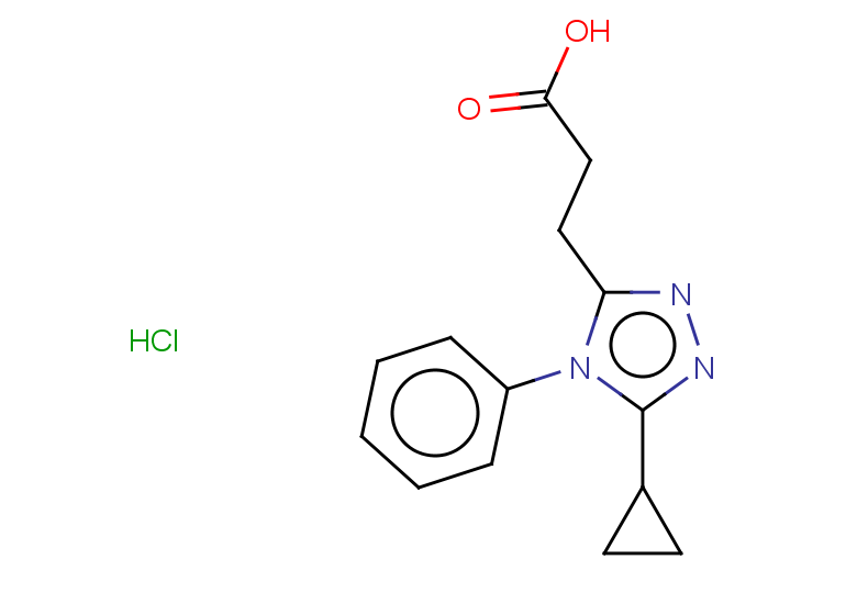 3-(5-cyclopropyl-4-phenyl-4H-1,2,4-triazol-3-yl)propanoic acid hydrochloride