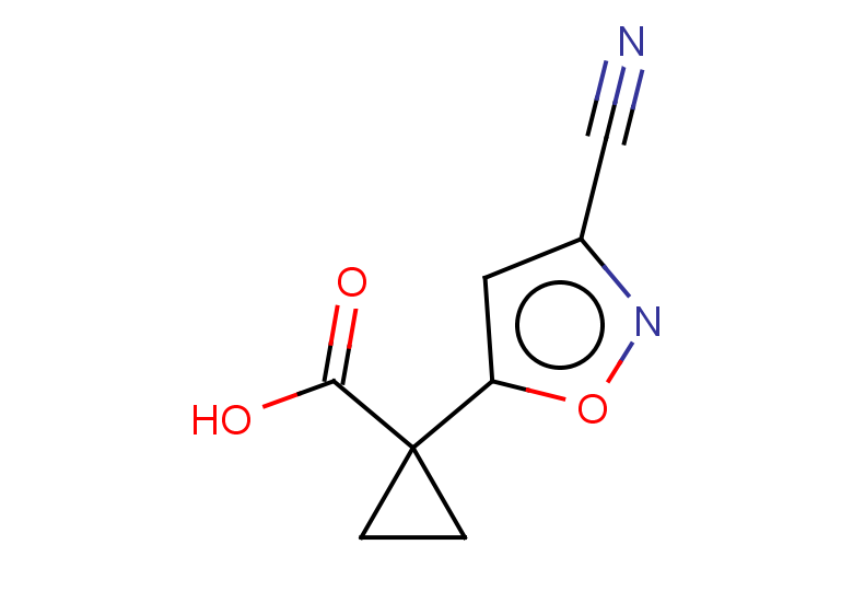 1-(3-cyano-1,2-oxazol-5-yl)cyclopropane-1-carboxylic acid