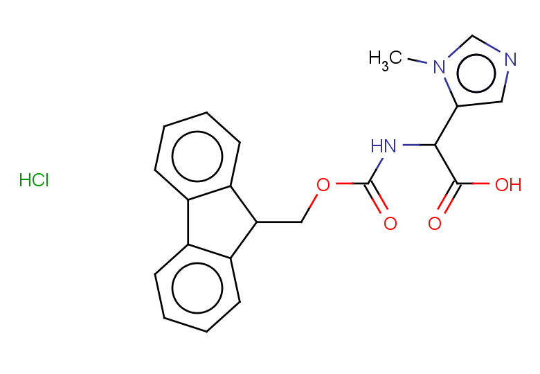 2-({[(9H-fluoren-9-yl)methoxy]carbonyl}amino)-2-(1-methyl-1H-imidazol-5-yl)acetic acid hydrochloride