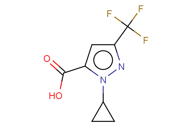 1-cyclopropyl-3-(trifluoromethyl)-1H-pyrazole-5-carboxylic acid