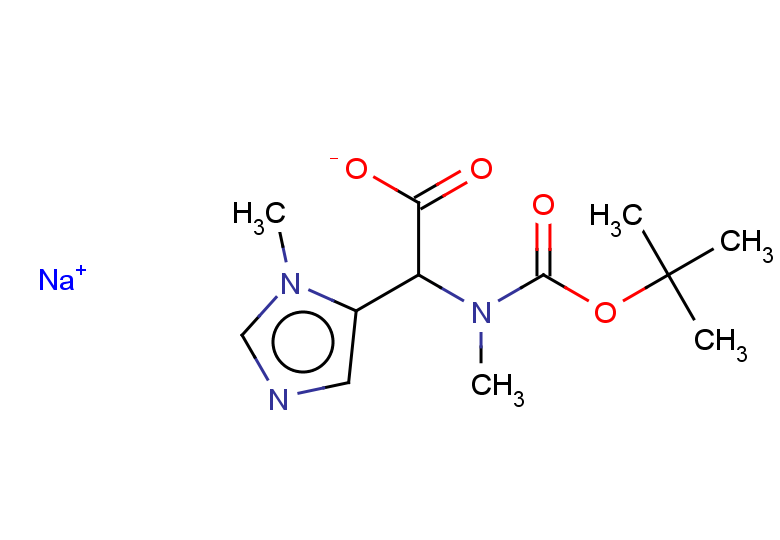 sodium 2-{[(tert-butoxy)carbonyl](methyl)amino}-2-(1-methyl-1H-imidazol-5-yl)acetate