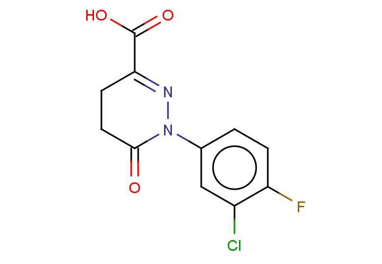1-(3-chloro-4-fluorophenyl)-6-oxo-1,4,5,6-tetrahydropyridazine-3-carboxylic acid