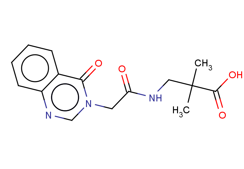 2,2-dimethyl-3-[2-(4-oxo-3,4-dihydroquinazolin-3-yl)acetamido]propanoic acid
