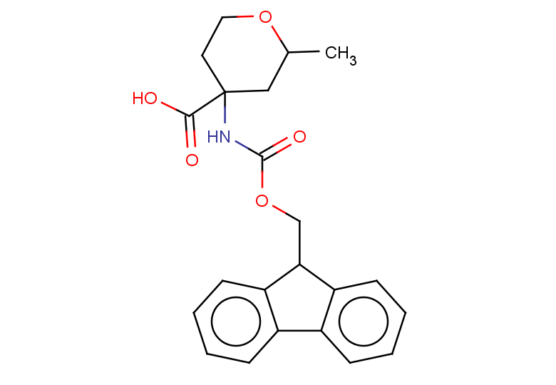4-(9H-FLUOREN-9-YLMETHOXYCARBONYLAMINO)-2-METHYL-TETRAHYDRO-PYRAN-4-CARBO+